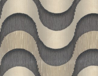 Обои черные Евро Декор винил горячего тиснения Flow арт. 8022-22 Черные обои с вол