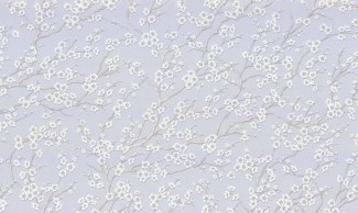 Обои фиолетовые с белыми цветами вишни Артекс винил Вишня арт. 10316-03 Обои фиолетовые с