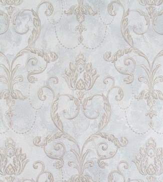 Обои серые Дамаск виниловые Тесоро арт. 10549-02 Обои серые Дамаск