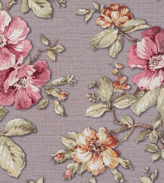 Обои коричневые с крупными цветами Артекс винил Рошель арт. 10338-06 Обои коричневые с