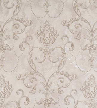 Обои бежевые Дамаск виниловые Тесоро арт. 10549-03 Обои бежевые Дама