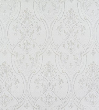 Обои виниловые белый дамаск Jasper Летиция арт. 10553-01 Обои виниловые бе