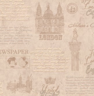 Обои бежевые London арт. 9099-01 Обои бежевые Lond