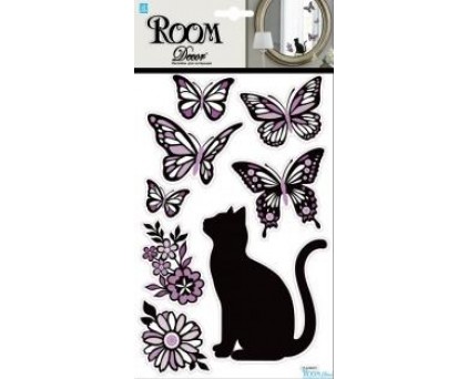 PLA 3402 (кошечка с бабочками - мини)