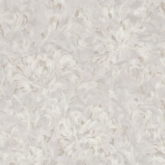 Обои серые с крупными цветами  Charlotte арт. 8031-11 Обои серые с круп