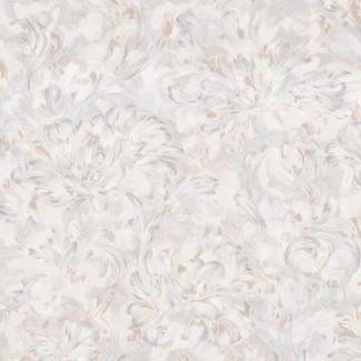 Обои серые с крупными цветами  Charlotte арт. 8031-03 Обои серые с круп