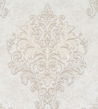 Обои серые флизелиновые с рисунком дамаск арт 10506-03 Обои серые флизел