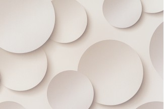 Обои виниловые бежевые геометрия Артекс Круги арт. 10360-02 Бежевые обои с ге