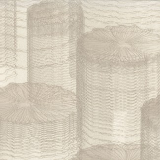 Обои бежевые Евро Декор винил горячего тиснения Flow арт. 8024-17 Бежевые обои с цв