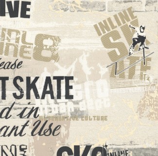 Обои бежевые Евро Декор винил горячего тиснения Rolling арт. 9084-01 Бежевые виниловые