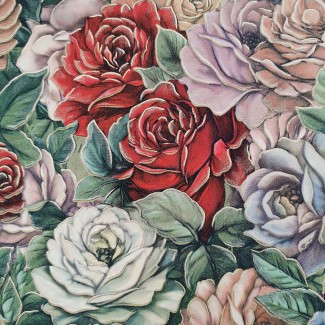 Обои виниловые разноцветные цветы Benefit 6 арт. 60117-06 Обои виниловые ра