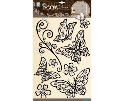 POA 5803 (бабочки ажурные черные)