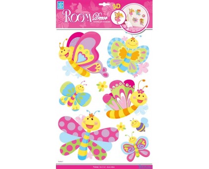 RCA 0504(Стикеры веселые бабочки)