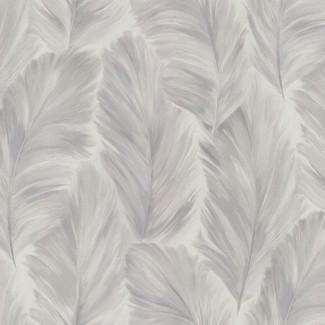 Обои серые перья Ornamy Magic виниловые арт.8037-11 Обои серые перья
