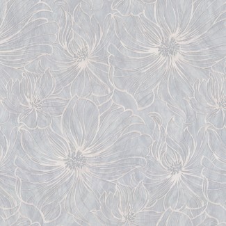 Обои большие цветы на сером фоне Euro Decor виниловые Шармэль арт. 9101-11 Обои большие цвет