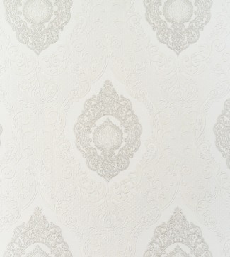 Обои белый дамаск Артекс Самарканд арт. 10659-01 Обои белый дамаск