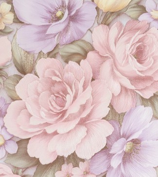 Обои виниловые большие цветы на бежевом фоне Freedom "Розалин" арт. 10509-03 Обои виниловые бо