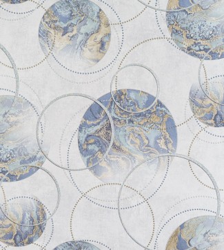 Обои синие геомет