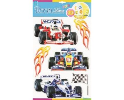 POA 1013 Стикеры формула 1 объемные