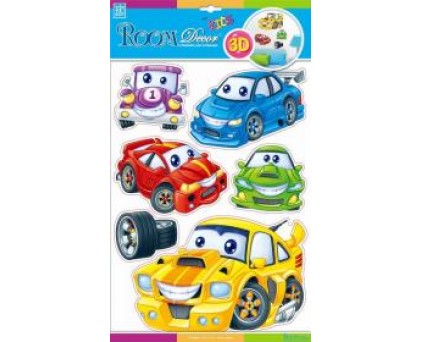 POA 1024(машинки с глазками-объёмн.)