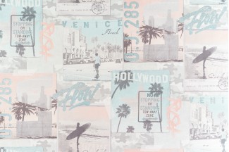 Обои зеленые с пальмами Артекс  Майами арт. 10534-04 Обои зеленые с па