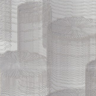 Обои серые Евро Декор винил горячего тиснения Flow арт. 8024-11 Серые обои с цвет