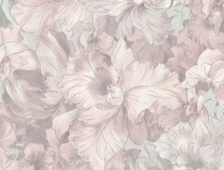 Обои серые с крупными цветами Евро Декор винил Laguna арт. 8009-08 Серые виниловые о