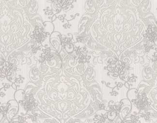 Обои серые евро Декор винил горячего тиснения Pompadour арт. 7102-11 Серые классически