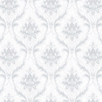 Обои белый дамаск Sicilia виниловые арт. NA8699-22 Обои белый дамаск