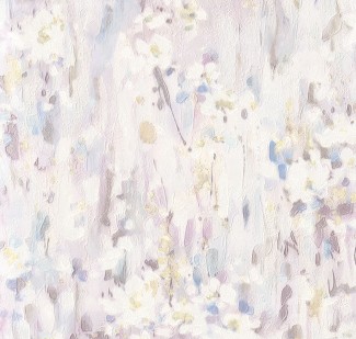 Обои сиреневые с цветами Euro Decor виниловые Mone арт. 7126-18 Виниловые обои с