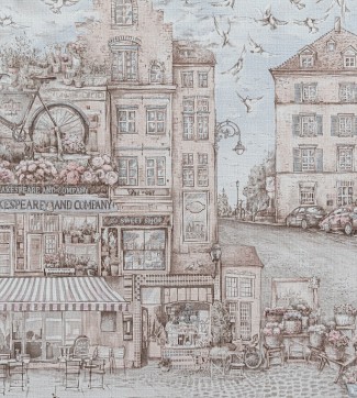 Обои с городским пейзажем виниловые OVK Design Брюгге арт. 10235-03 Обои виниловые с