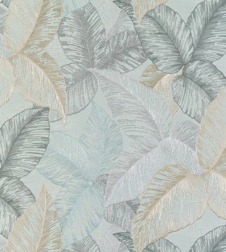 Обои зеленые с крупными листьями Артекс винил Пандора OVK арт. 10298-03 Обои виниловые зе