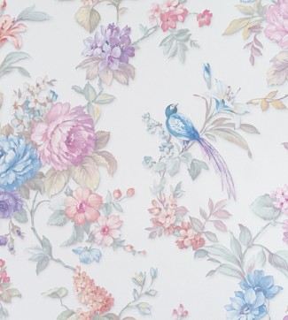 Обои белые с цветами Артекс Вивьен арт. 10686-01 Обои белые с цвет