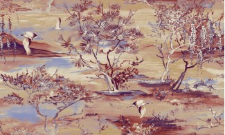 Обои бежевые с изображением природы SIRPI винил Пейзаж арт. 10372-02 Обои бежевые вимн